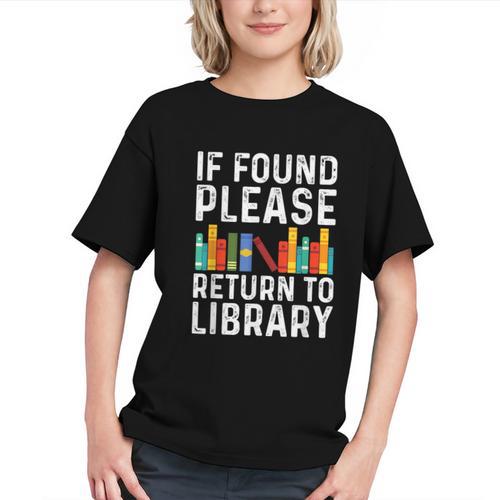 If Found Please Return To Library Book Lover Graphic Youth - Bookorys UK
