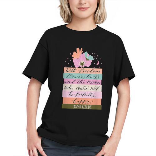 With Freedom Flowers Books And The Moon Graphic Youth - Bookorys CA