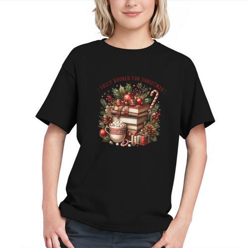 Fully Booked For Christmas Cozy Holiday Books Winter Reading Graphic Youth - Bookorys
