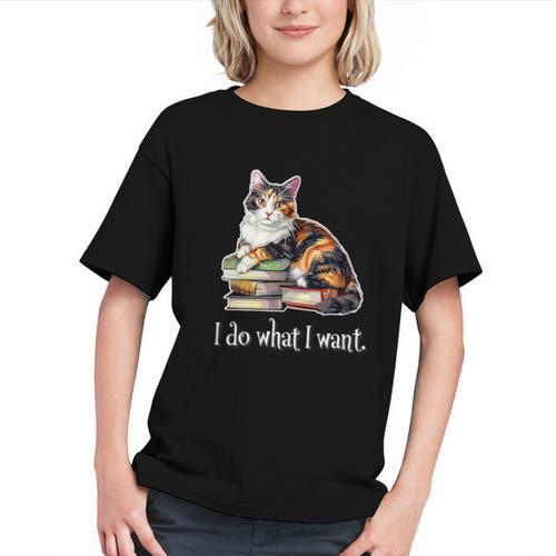 Girls Books I Do What I Want Calico Cat Lover Graphic Youth - Bookorys DE