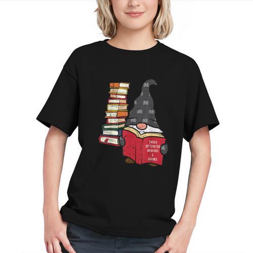 Gnome Read Reading Book Librarian Across America Women Kids Graphic Youth - Bookorys CA
