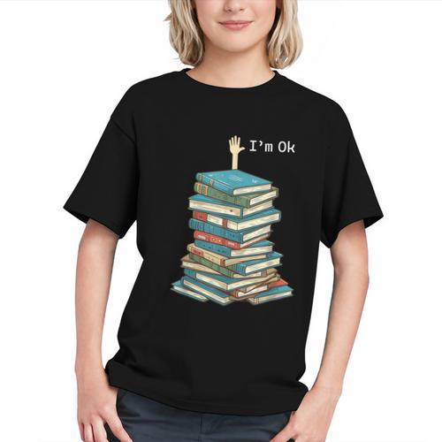 I'm Ok Books Reading Books Lover National Book Day Graphic Youth - Bookorys