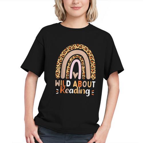 Leopard Teacher Wild About Reading Books Reader Librarian Graphic Youth - Bookorys CA