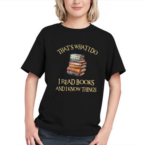 I Read Books And I Know Things l Book Reading Graphic Youth - Bookorys