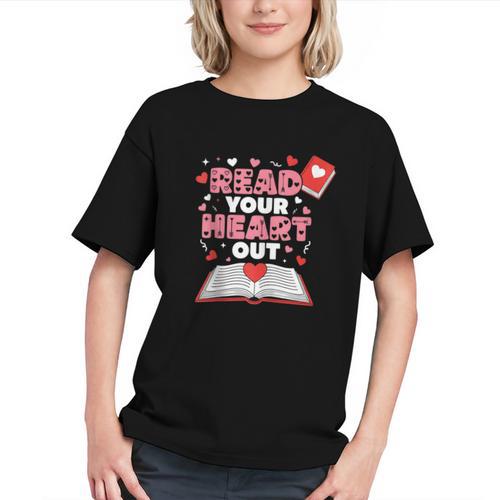 Read Your Heart Out Valentines Day Reading Book Kids Teacher Graphic Youth - Bookorys