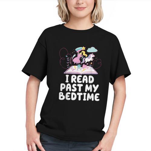I Read Past My Bedtime Reading Unicorn Book Lover Graphic Youth - Bookorys