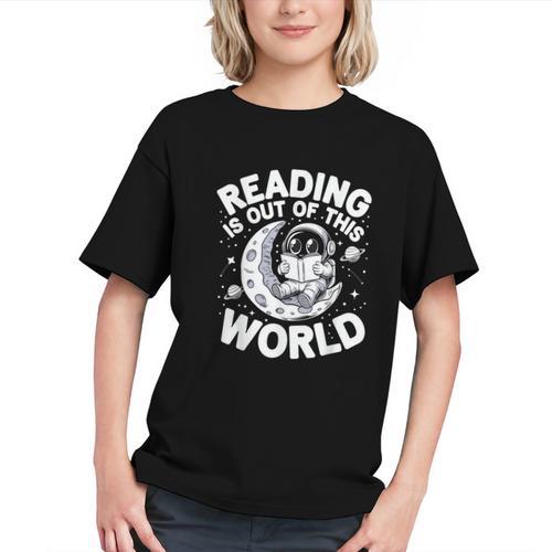 Reading Is Out Of This World Space Books Lover Graphic Youth - Bookorys