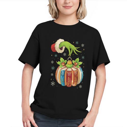 Retro Christmas Ornament Book Christmas Teacher Librarian Graphic Youth - Bookorys
