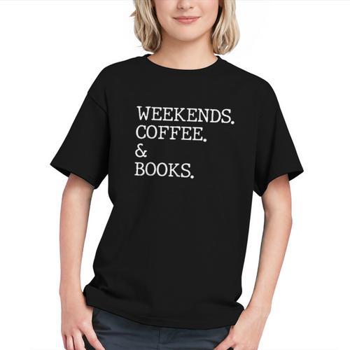 Weekends Coffee And Books Reading Lovers And Coffee Graphic Youth - Bookorys