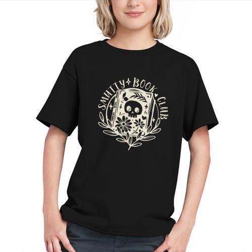 Smutty Book Club Smutty Book Lover Front And Back Spicy Book Graphic Youth - Bookorys CA