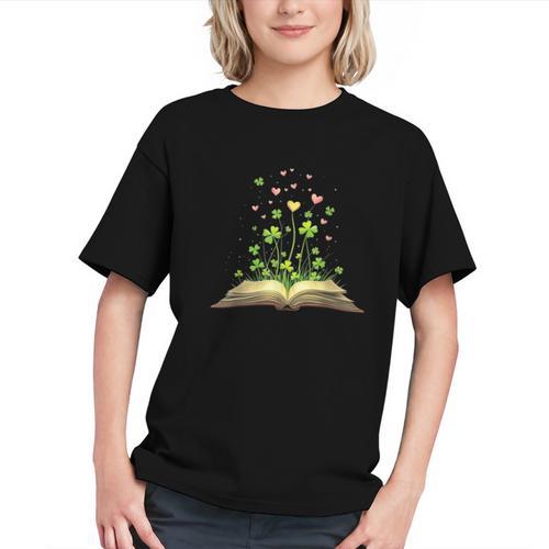 St Patricks Day Book Lover Librarian Core Shamrock Author Graphic Youth - Bookorys DE