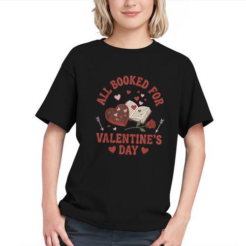 Valentines All Booked For Valentines Book Lover Girl Teacher Graphic Youth - Bookorys CA