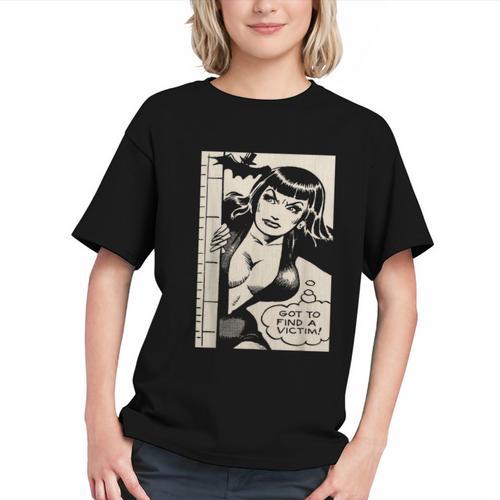 Vintage Vampire Bat Vampire Pin Up Girl Horror Comic Book Graphic Youth - Bookorys