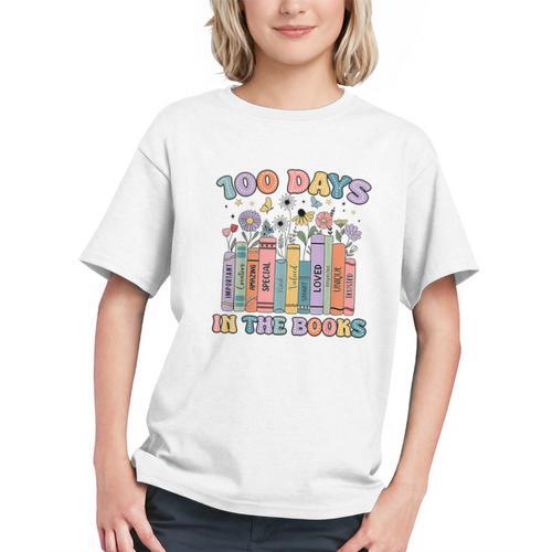 100 Days In The Books Reading Teacher 100th Day Of School Graphic Youth - Bookorys DE