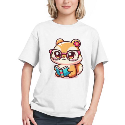 Adorable Book Lover Chipmunk With Reading Glasses Cute Premium Graphic Youth - Bookorys DE