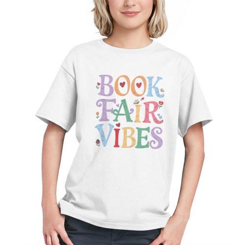 Book Fair Vibes Groovy Retro Reading Graphic Youth - Bookorys