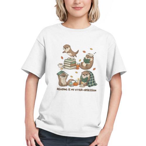 Book Lover Bookish Bookworm Reading Is My Otter-Obsession Graphic Youth - Bookorys UK