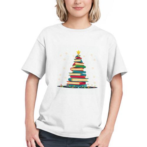 Christmas Tree Of Books Holiday Graphic Youth - Bookorys AU