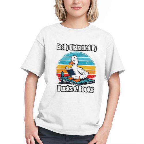 Ducks Books Lover Easily Distracted By Ducks & Books Graphic Youth - Bookorys
