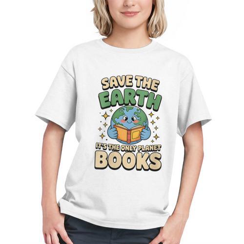 Earth Day Save Earth It´s Only Planet With Books Reader Graphic Youth - Bookorys