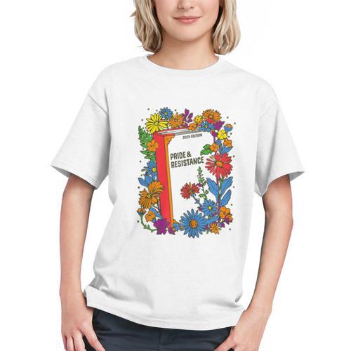 Equal Rights Book Flower Resist Feminist LGBTQ Floral Graphic Youth - Bookorys