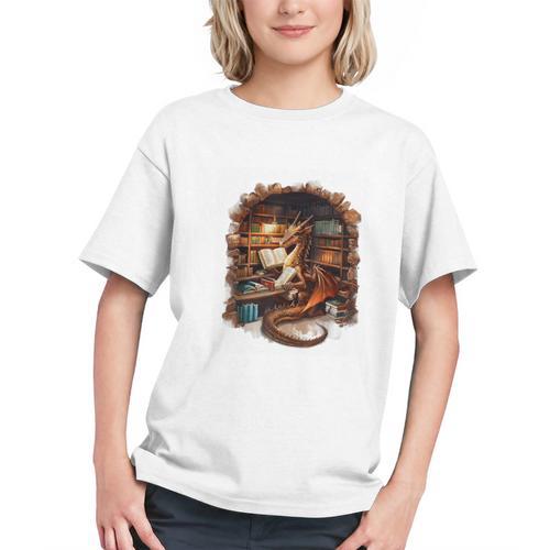 Fantasy Dragon Reading Book Lover Graphic Youth - Bookorys DE