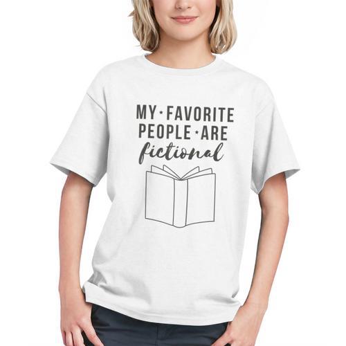 My Favorite People Are Fictional Book Reader Lover Graphic Youth - Bookorys