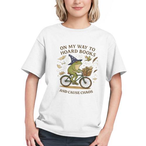 On My Way To Hoard Frog Books And Cause Cottagecore Chaos Graphic Youth - Bookorys