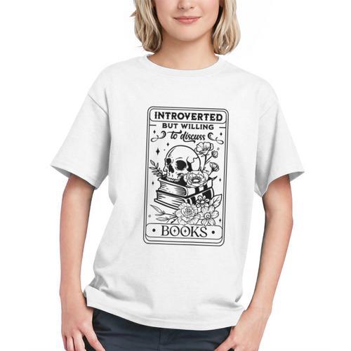 Introverted BUT Willing To Discuss Books Book Lover Graphic Youth - Bookorys
