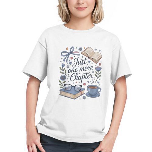 Just One More Chapter Book Lover Reading Quote Graphic Youth - Bookorys