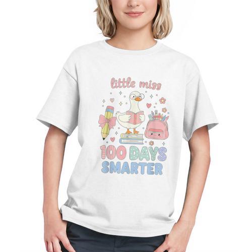 Little Miss 100 Days Smarter Cute Goose Reading Books Girls Graphic Youth - Bookorys DE