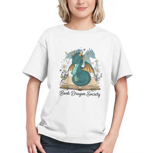 Magical Book Dragon Fantasy Reading Enthusiast Art Graphic Youth - Bookorys DE