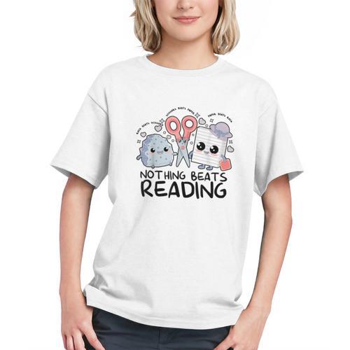 Nothing Beats Reading Rock Paper Scissors Book Lover Teacher Graphic Youth - Bookorys CA