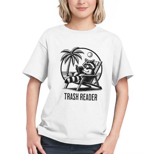 Raccoon Reading Books Summer Humor Trash Reader Graphic Youth - Bookorys CA