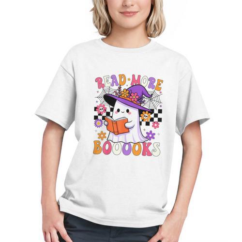 Read More Books Ghost Reading Book Teacher Halloween Graphic Youth - Bookorys