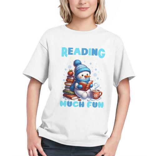 Reading Is Snow Much Fun Christmas Xmas Book Reading Graphic Youth - Bookorys CA