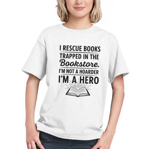 I Rescue Books Trapped In The Bookstore Sarcastic Graphic Youth - Bookorys UK