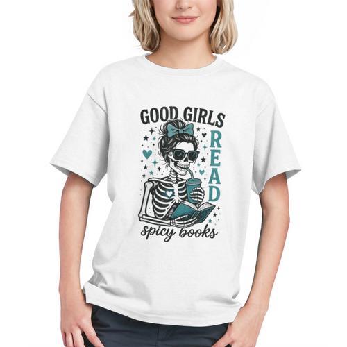 Romance Reader Good Girls Read Spicy Books Halloween Costume Graphic Youth - Bookorys