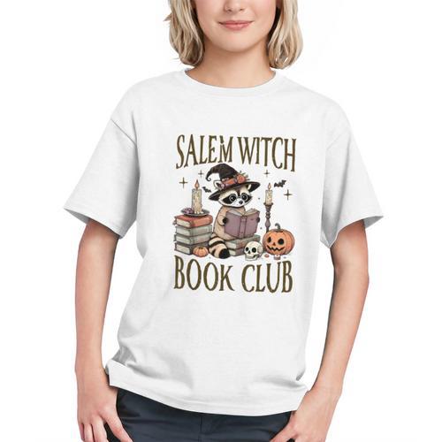 Salem Witch Book Club Raccoon Reading Graphic Youth - Bookorys