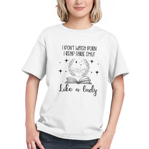 Smutty Book Lovers Romantasy Dark Fairy Tales Romance Reader I Dont Watch Porn Small Grey Graphic Youth - Bookorys CA