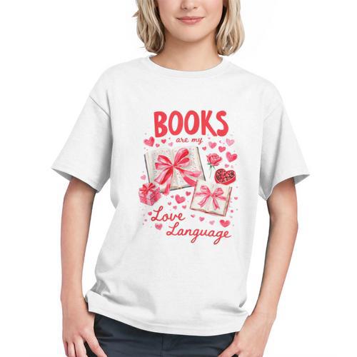 Valentines Book Lover Romance Books Are My Love Language Graphic Youth - Bookorys DE