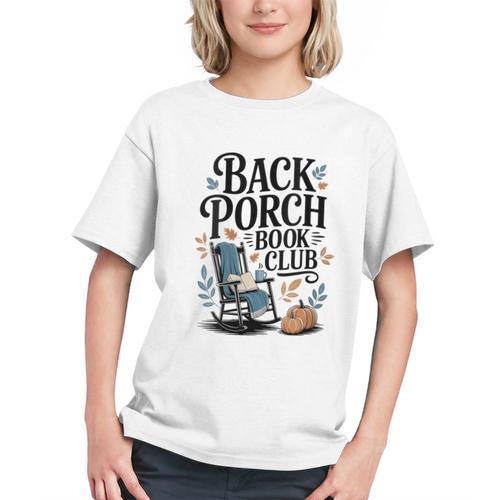 Vintage Reader Author Country Aesthetic Back Porch Book Club Graphic Youth - Bookorys AU