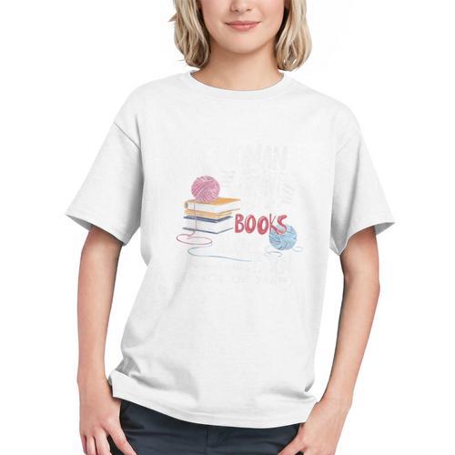 A Woman Cannot Survive On Books Alone She Also Needs Yarn Premium Graphic Youth - Bookorys