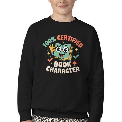 100 Certified Book Character Costumes For Kids Storybook Youth Crewneck Sweatshirt - Bookorys