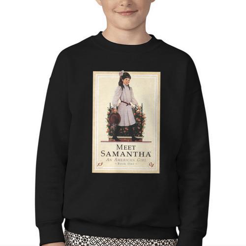 American Girl Meet Samantha Book Cover Youth Crewneck Sweatshirt - Bookorys