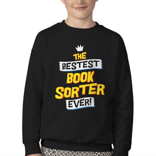 Best Book Sorter Job Occupation Youth Crewneck Sweatshirt - Bookorys