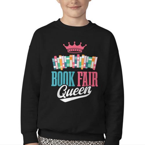 Book Fair Queen Youth Crewneck Sweatshirt - Bookorys DE