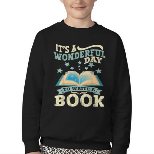 Book Lover Writer Author Youth Crewneck Sweatshirt - Bookorys