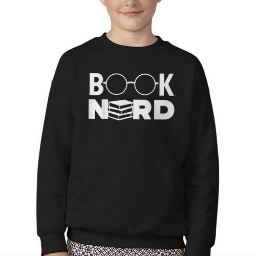 Book Nerd Book Club Bookworm Reading Lover Humor Youth Crewneck Sweatshirt - Bookorys