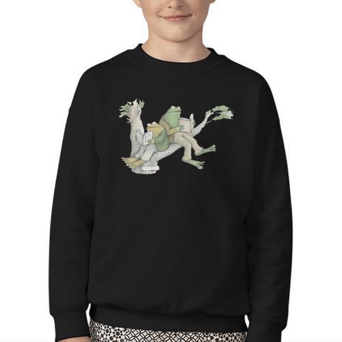 Book Shirt Frog Toad Vintage Book Frog Youth Crewneck Sweatshirt - Bookorys DE